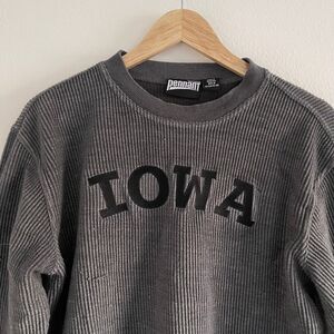 University of Iowa Pennant Thermal "IOWA"‎ Spell-Out Crewneck